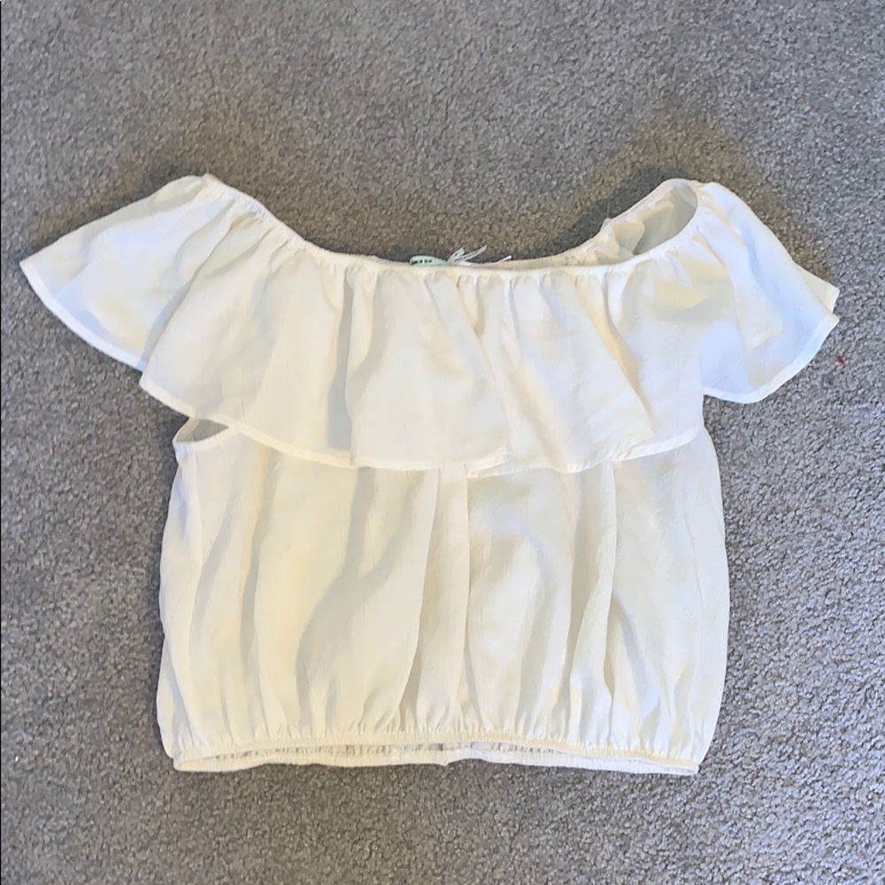 Urban Outfitters off the shoulder white top
